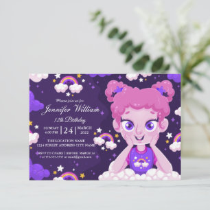 Crear su propia invitación de cumpleaños de chicas