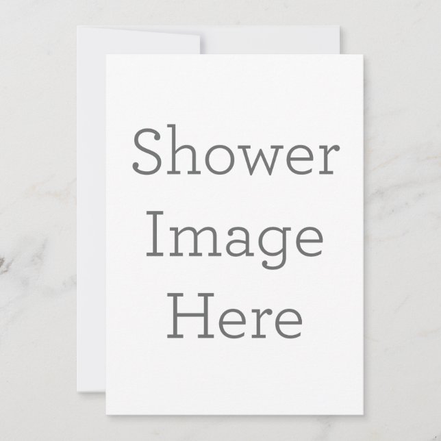 Invitación plana, Tamaño: 12.7 cm x 17.8 cm, Papel: Mate Signatura, Esquinas: Cuadrada, Sobres: Blanco, Calidad de impresión: Estándar (Anverso)