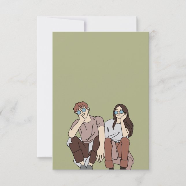 Crear su propia invitación de matrimonio de 5" x 7 (Anverso)