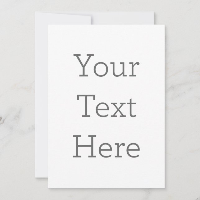 Invitación plana, Tamaño: 12,7 cm x 17,8 cm, Papel: Mate Signatura, Esquinas: Cuadrada, Sobres: Blanco, Calidad de impresión: Estándar (Anverso)