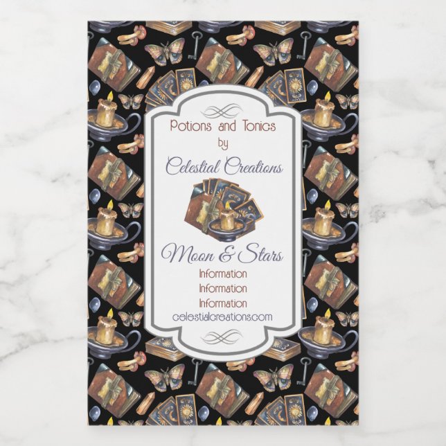 Crear su propia magia Tarot (Etiqueta única)