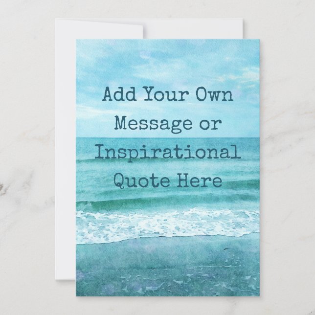 Crear su propia oferta Inspiradora motivacional (Anverso)