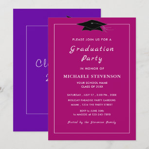 Crear su propia plantilla de invitaciones a gradua