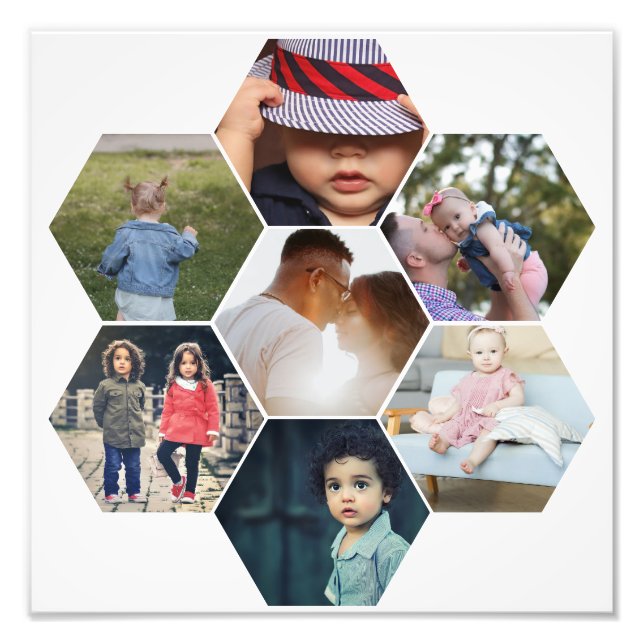 Crear su propia plantilla personalizada de 7 fotos (Frente)
