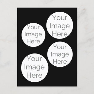 crear su propia postal de fotos negro