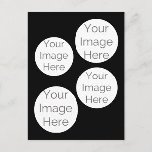 crear su propia postal de fotos negro
