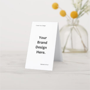 Crear su propia tarjeta de cita plegada de diseño