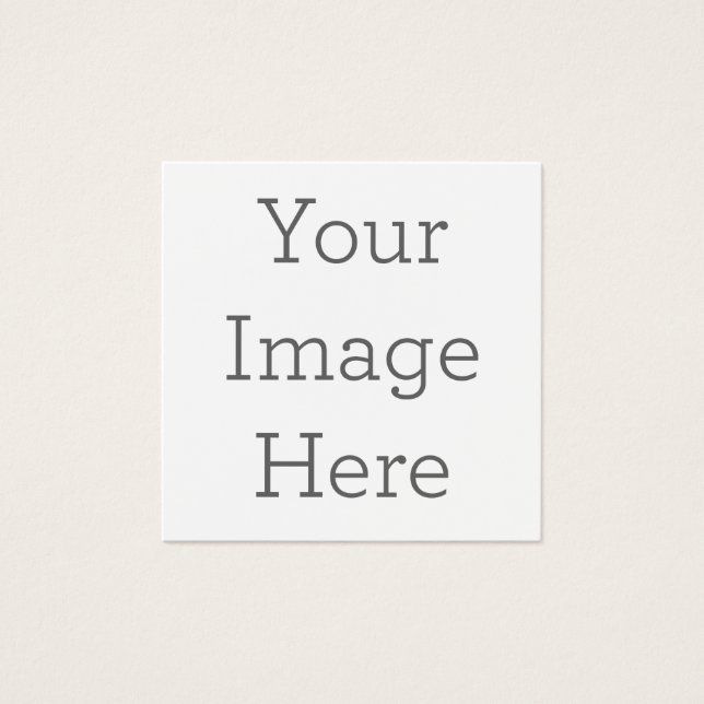 Cuadrado: 6,4 cm x 6,4 cm Tarjeta de visita (Anverso)