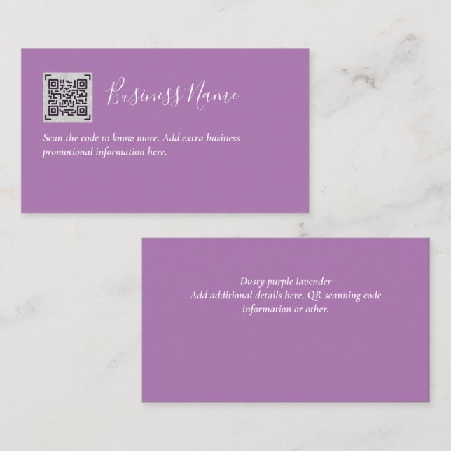 Crear su propia tarjeta de presentación de código  (Anverso / Reverso)