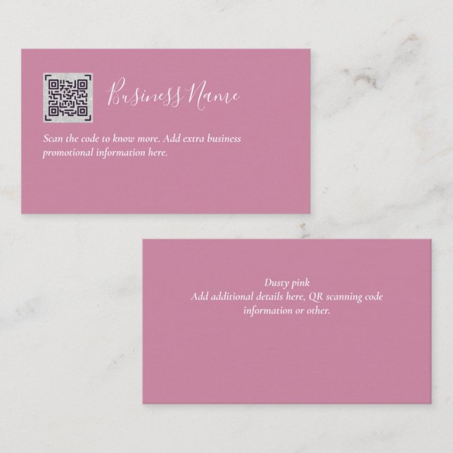 Crear su propia tarjeta de presentación de código  (Anverso / Reverso)