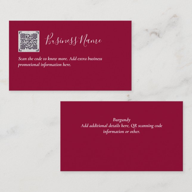 Crear su propia tarjeta de presentación de código  (Anverso / Reverso)