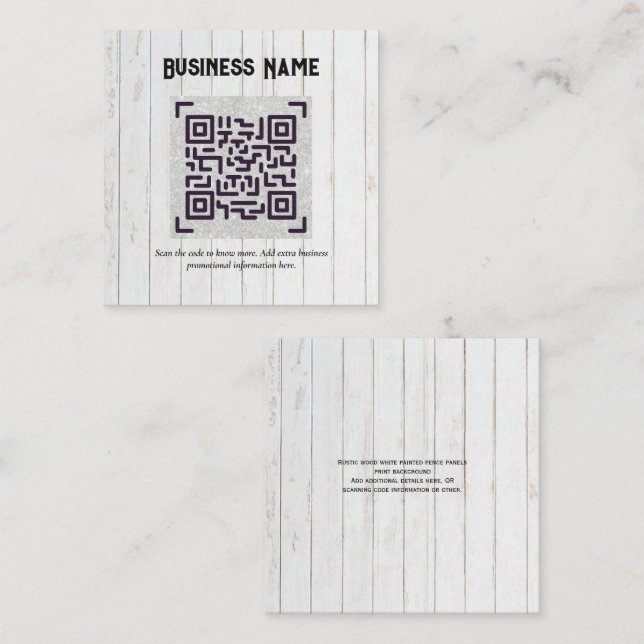 Crear su propia tarjeta de presentación de código  (Anverso / Reverso)