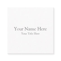 Crear su propia tarjeta de visita cuadrada