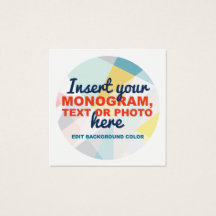 Crear su propia tarjeta de visita Personalizado Sq