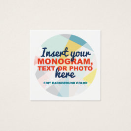 Crear su propia tarjeta de visita Personalizado Sq