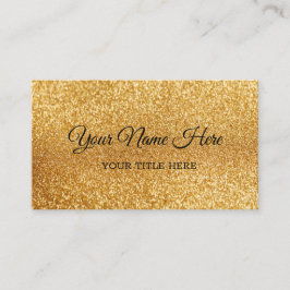 Crear su propia tarjeta de visita Purpurina de oro