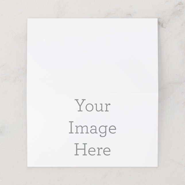 Horizontal Pliegue tipo tienda de campaña Tarjeta de fidelización plegada (Exterior desplegado)