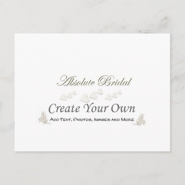 Crear su propia tarjeta postal RSVP (Anverso)