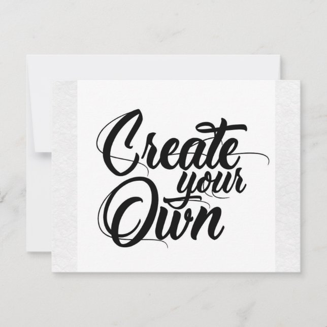 Crear su propia tarjeta RSVP (Anverso)