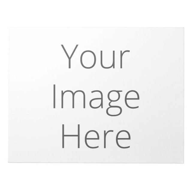 Crear su propio Bloc de notas grande de 11" x 8,5" (Frente)