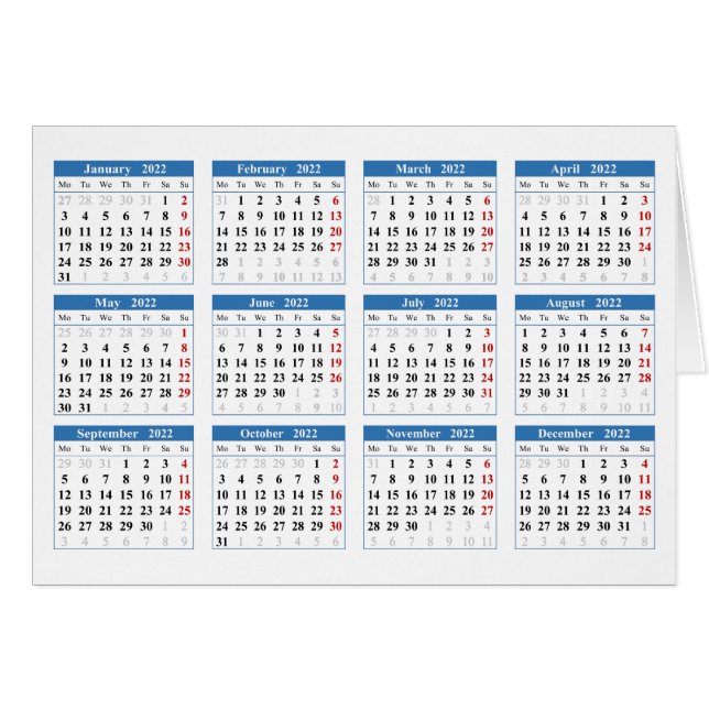 Crear su propio calendario 2022 (Anverso (Horizontal))