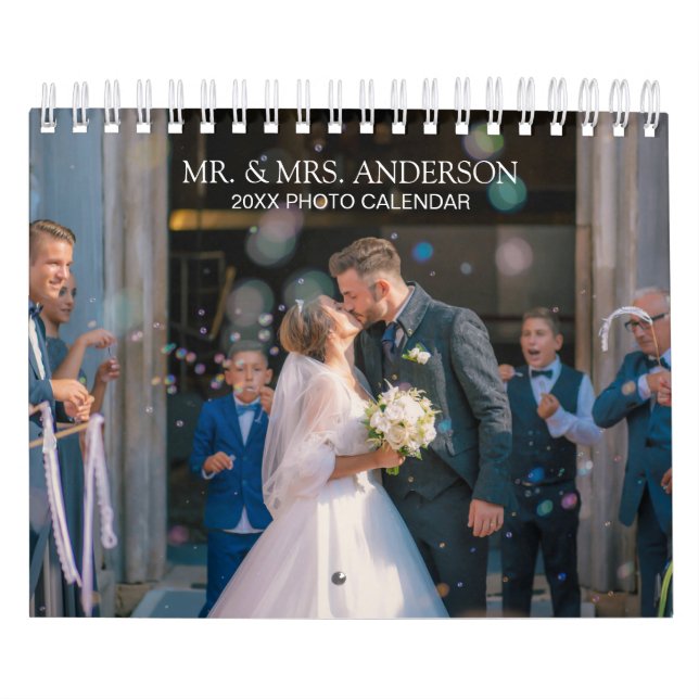 Crear su propio calendario de fotos Bodas 2025 (Tapa)