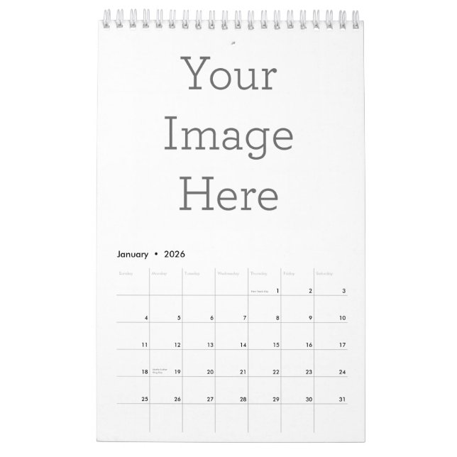 1 página PequeñoCalendario, Blanco (Jan 2026)