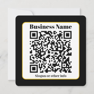 Crear su propio código QR   Borde dorado blanco ne