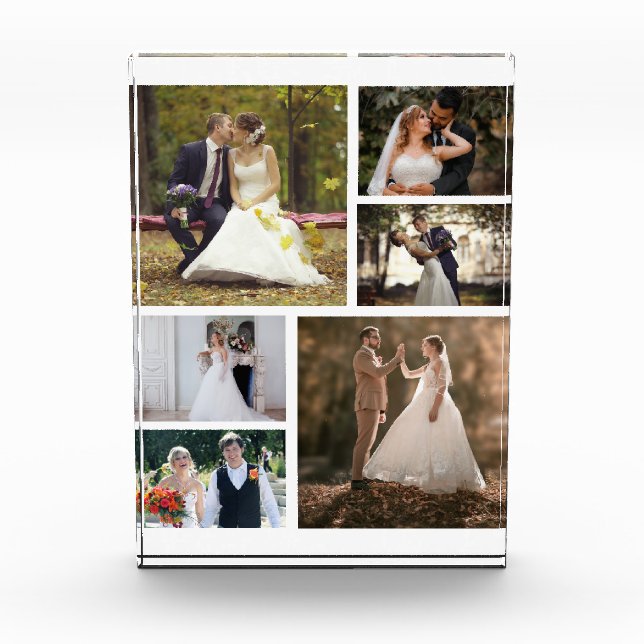 Crear su propio Collage de 6 Bodas de fotos (Anverso)