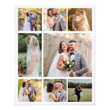 Crear su propio Collage de 8 Bodas de fotos