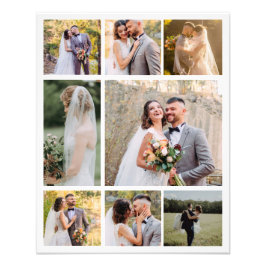 Crear su propio Collage de 8 Bodas de fotos