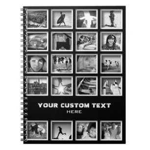 Crear-Su-Propio cuaderno del collage de fotos