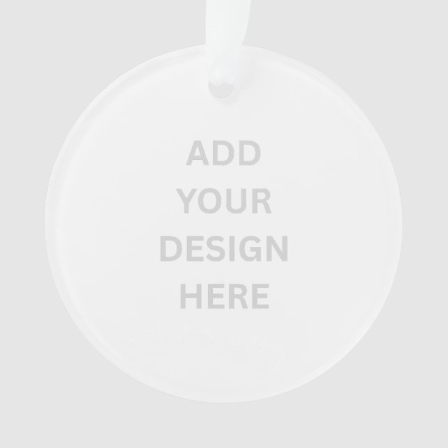 Crear su propio diseño Círculo Ornamento acrílico (Anverso)