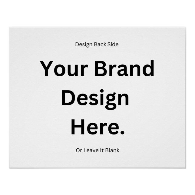 Crear su propio diseño e imprimir Poster brillante (Anverso)