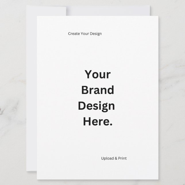 Crear su propio diseño e imprimir tarjeta plana (Anverso)