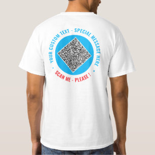 Crear su propio ejemplo de camiseta de código QR c