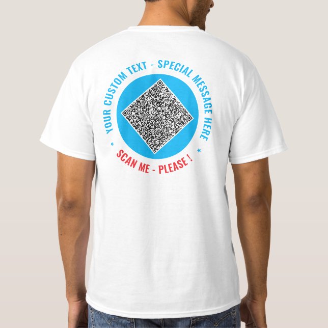 Crear su propio ejemplo de camiseta de código QR c (Reverso)