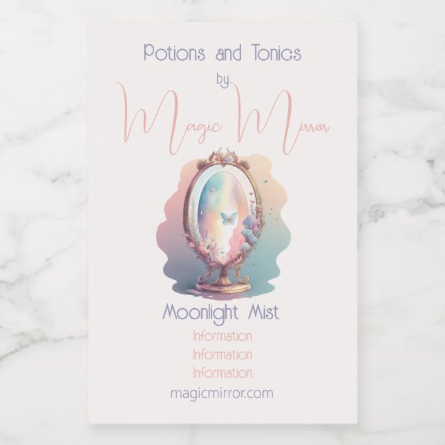 Crear su propio espejo mágico (Etiqueta única)