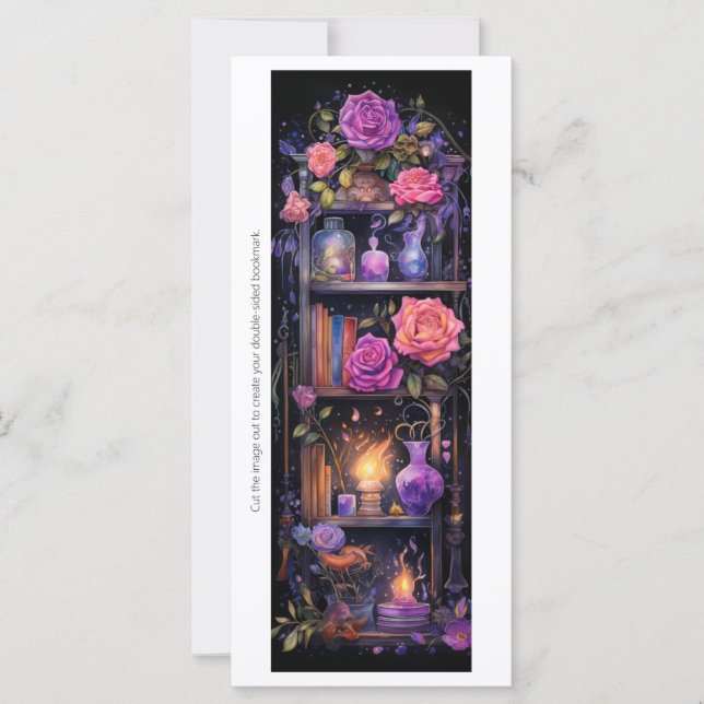 Crear su propio estante mágico y marcador de Rosas (Anverso)