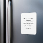 Crear su propio imán de cotización Inspirador<br><div class="desc">Crea tu propio imán de presupuesto personalizado. Simplemente agrega tu cita inspiradora favorita en la tipografía de una máquina de escribir vintage.</div>