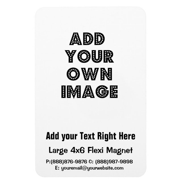 Crear su propio imán flexible de Fridge Magnet (Vertical)