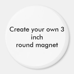 Crear su propio imán redondo de 3 pulgadas