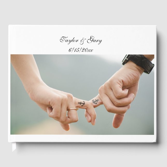 Crear su propio libro de visitas Boda con fotos (Anverso)