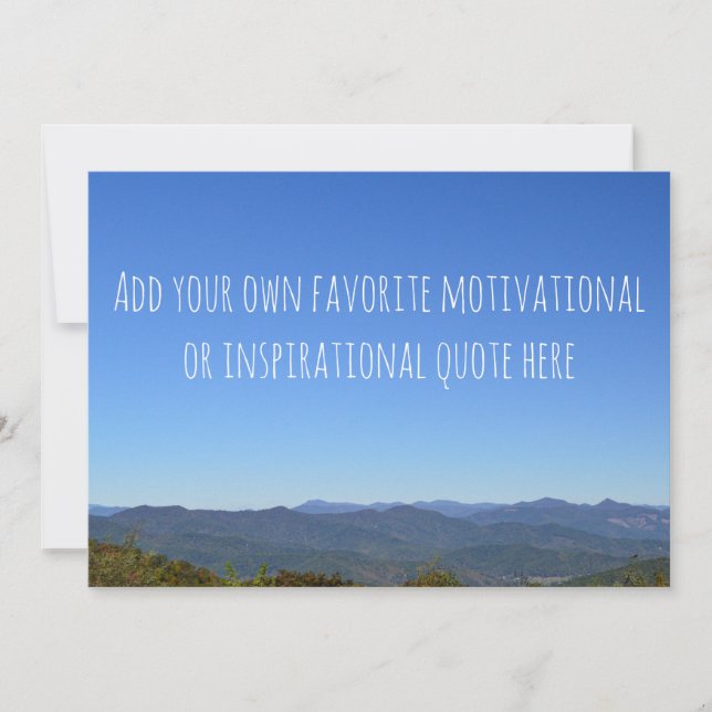 Crear su propio mensaje Horizonte de montaña panor (Anverso)