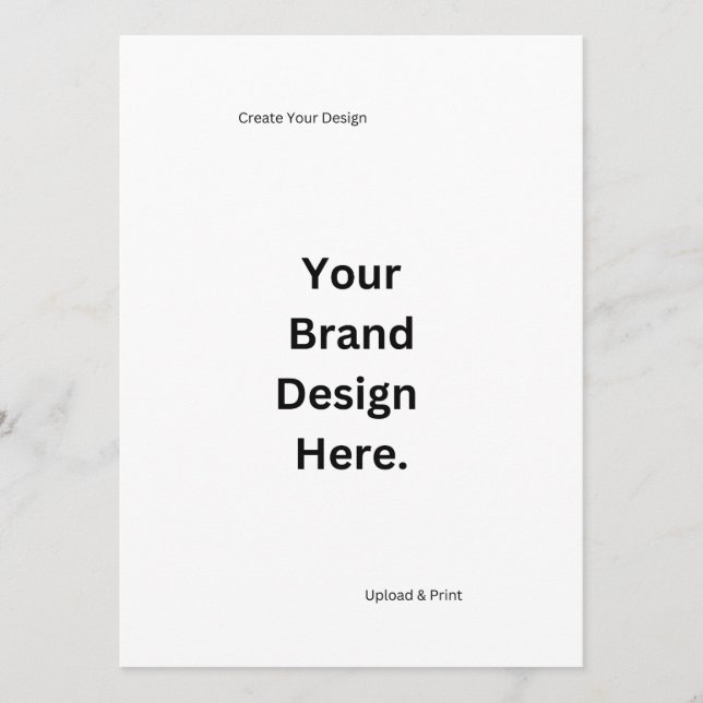 Crear su propio menú plano de diseño e impresión (Anverso)