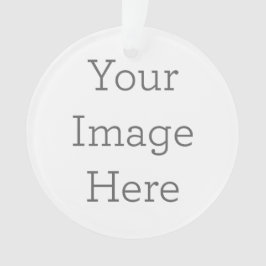 Crear su propio ornamento acrílico de círculo