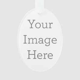 Crear su propio ornamento acrílico ovalado