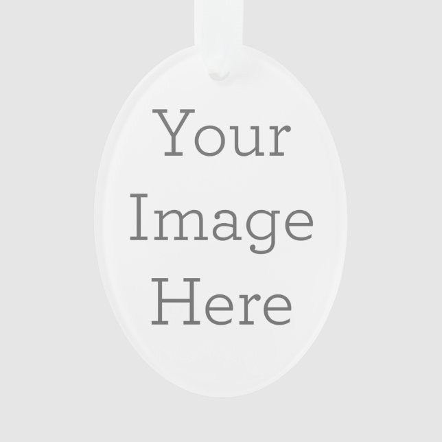 Adorno acrílico, Adorno ovalado acrílico (Anverso)