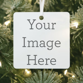 Crear su propio ornamento cuadrado de aluminio de