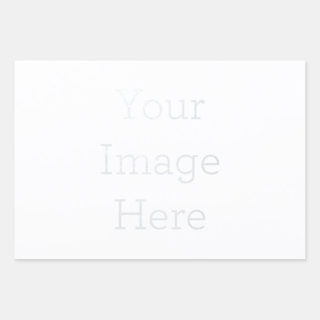 48,3 cm x 73,7 cm Hojas de papel de regalo, Semibrillante, Plateado metalizado (Anverso)